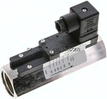 Durchflusswächter G 1", 30 - 90 l/min, Messing vernickelt