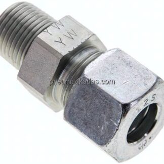 Gerade Schneidringverschr. NPT 3/8"-12 S (M20x1,5), Stahl verzinkt