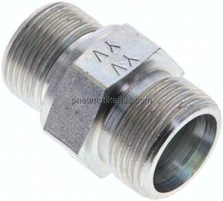 Gerade Schneidringverschr. M 22x1,5-16 S (M24x1,5), ohne Mutter & Schneidring, Stahl verzinkt