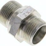 Gerade Schneidringverschr. M 22x1,5-15 L (M22x1,5), ohne Mutter & Schneidring, Stahl verzinkt