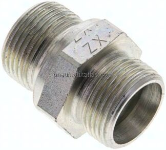 Gerade Schneidringverschr. M 22x1,5-15 L (M22x1,5), ohne Mutter & Schneidring, Stahl verzinkt