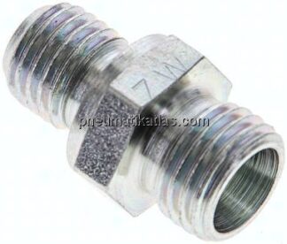 Gerade Schneidringverschr. M 12x1,5-8 L (M14x1,5), ohne Mutter & Schneidring, Stahl verzinkt