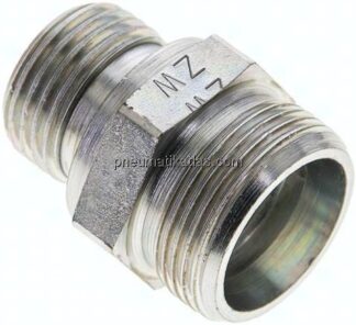 Gerade Schneidringverschr. G 1/2"-18 L (M26x1,5), ohne Mutter & Schneidring, Stahl verzinkt