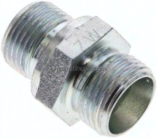 Gerade Schneidringverschr. G 3/8"-12 L (M18x1,5), ohne Mutter & Schneidring, Stahl verzinkt