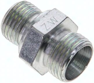 Gerade Schneidringverschr. M 16x1,5-12 L (M18x1,5), ohne Mutter & Schneidring, Stahl verzinkt