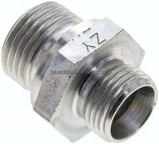 Gerade Schneidringverschr. G 1/2"-12 L (M18x1,5), ohne Mutter & Schneidring, Stahl verzinkt
