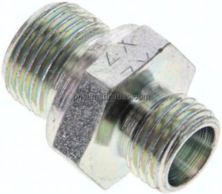 Gerade Schneidringverschr. G 3/8"-8 L (M14x1,5), ohne Mutter & Schneidring, Stahl verzinkt