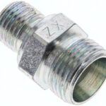 Gerade Schneidringverschr. G 1/4"-12 L (M18x1,5), ohne Mutter & Schneidring, Stahl verzinkt