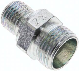Gerade Schneidringverschr. G 1/4"-12 L (M18x1,5), ohne Mutter & Schneidring, Stahl verzinkt