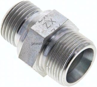 Gerade Schneidringverschr. G 1/2"-16 S (M24x1,5), ohne Mutter & Schneidring, Stahl verzinkt