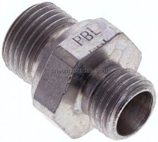 Gerade Schneidringverschr. M 16x1,5-8 L (M14x1,5), ohne Mutter & Schneidring, Stahl verzinkt