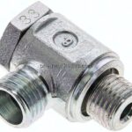 Winkel-Schwenkverschraubung G 1/4"-8 L (M14x1,5), ohne Mutter & Schneidring, Stahl verzinkt
