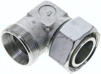 Einstellb. Winkel-Schneidringverschr. 35 L (M45x2), ohne Mutter & Schneidring, Stahl verzinkt