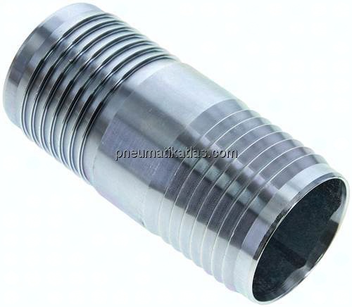 Schlauchverbindungsrohr 50 (2")mm-50 (2")mm, Stahl verzinkt