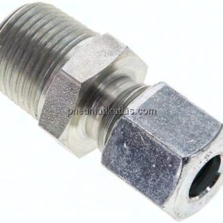 Gerade Schneidringverschr. NPT 3/8"-8 L (M14x1,5), Stahl verzinkt