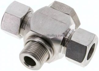 T-Schwenkverschraubung G 1/2"-15 L (M22x1,5), 1.4571