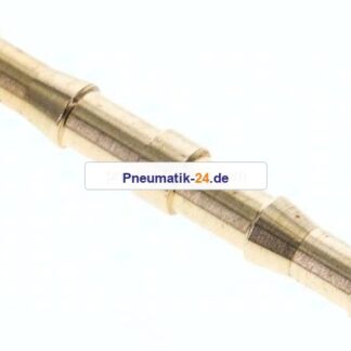 Schlauchverbindungsrohr DIN EN 560, 6 (1/4")mm-6 (1/4")mm, Messing