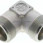 Winkel-Schneidringverschraubung 25 S (M36x2), ohne Mutter & Schneidring, Stahl verzinkt