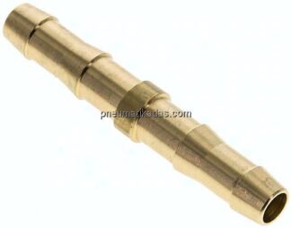 Schlauchverbindungsrohr DIN EN 560, 8 (5/16")mm-8 (5/16")mm, Messing