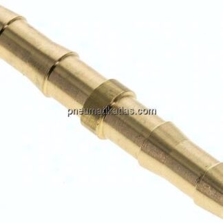 Schlauchverbindungsrohr DIN EN 560, 8 (5/16")mm-8 (5/16")mm, Messing