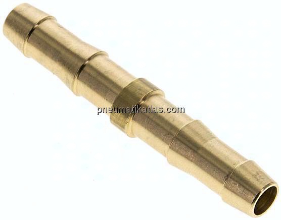 Schlauchverbindungsrohr DIN EN 560, 8 (5/16")mm-8 (5/16")mm, Messing