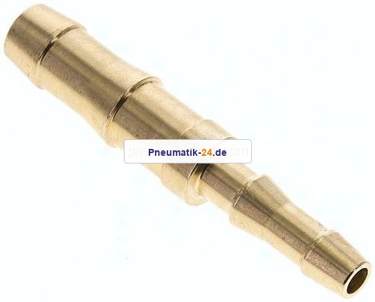 Schlauchverbindungsrohr DIN EN 560, 9 (3/8")mm-6 (1/4")mm, Messing