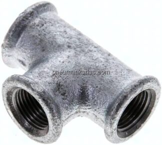 T-Stück Rp 3/8" (IG), Temperguss verzinkt