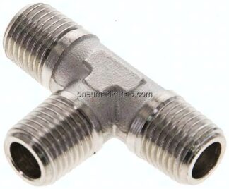 T-Stück R 1/4" (AG), Messing vernickelt
