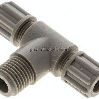 T-Verschraubung G 1/4"-6x4mm, Polypropylen