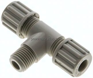 T-Verschraubung G 1/4"-8x6mm, Polypropylen