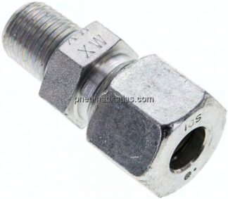 Gerade Schneidringverschr. NPT 1/4"-10 S (M18x1,5), Stahl verzinkt