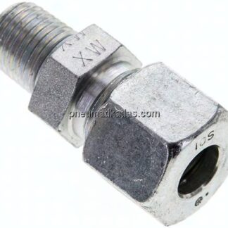 Gerade Schneidringverschr. NPT 1/4"-10 S (M18x1,5), Stahl verzinkt