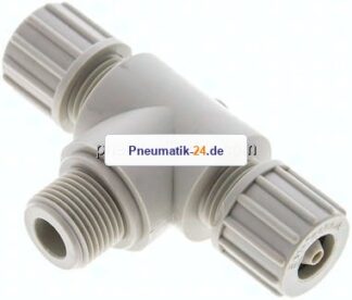 T-Verschraubung G 3/8"-10x4mm, Polypropylen