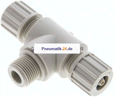 T-Verschraubung G 3/8"-10x4mm, Polypropylen