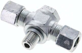 T-Schwenkverschraubung M 14x1,5-10 L (M16x1,5), Stahl verzinkt