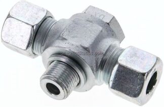 T-Schwenkverschraubung G 3/8"-12 S (M20x1,5), Stahl verzinkt