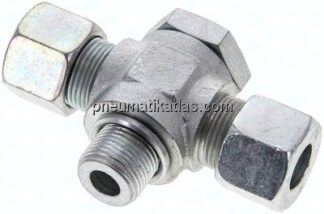 T-Schwenkverschraubung M 20x1,5-14 S (M22x1,5), Stahl verzinkt