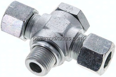 T-Schwenkverschraubung G 1/2"-14 S (M22x1,5), Stahl verzinkt