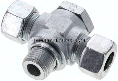 T-Schwenkverschraubung G 1/2"-15 L (M22x1,5), Stahl verzinkt