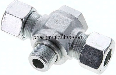 T-Schwenkverschraubung G 1/2"-16 S (M24x1,5), Stahl verzinkt