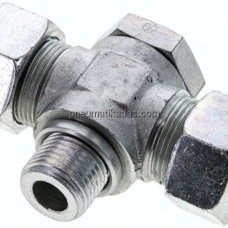 T-Schwenkverschraubung G 1/2"-18 L (M26x1,5), Stahl verzinkt