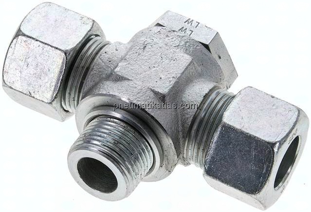 T-Schwenkverschraubung M 27x2-20 S (M30x2), Stahl verzinkt