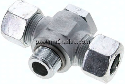 T-Schwenkverschraubung G 3/4"-20 S (M30x2), Stahl verzinkt