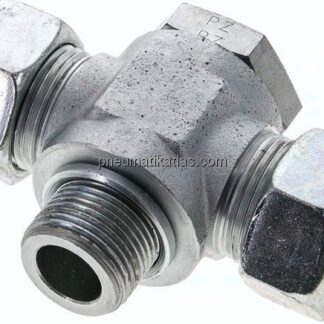 T-Schwenkverschraubung G 3/4"-22 L (M30x2), Stahl verzinkt