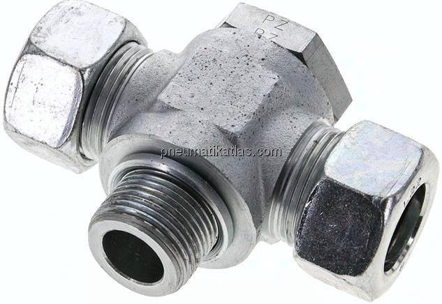 T-Schwenkverschraubung G 3/4"-22 L (M30x2), Stahl verzinkt