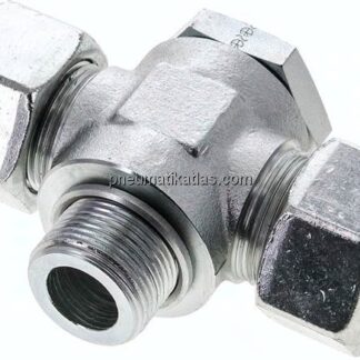 T-Schwenkverschraubung M 33x2-25 S (M36x2), Stahl verzinkt