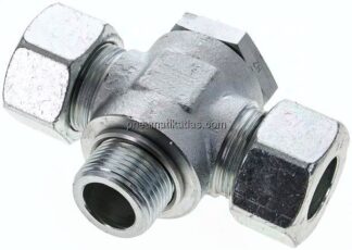 T-Schwenkverschraubung G 1"-25 S (M36x2), Stahl verzinkt