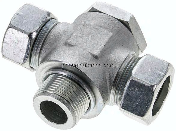 T-Schwenkverschraubung M 33x2-28 L (M36x2), Stahl verzinkt