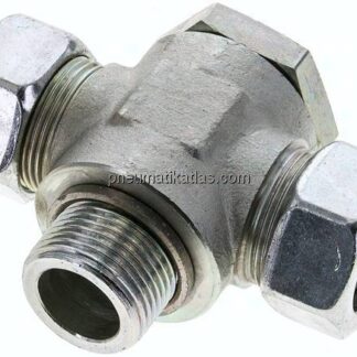 T-Schwenkverschraubung G 1"-28 L (M36x2), Stahl verzinkt