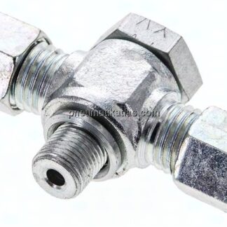 T-Schwenkverschraubung G 1/8"-6 L (M12x1,5), Stahl verzinkt